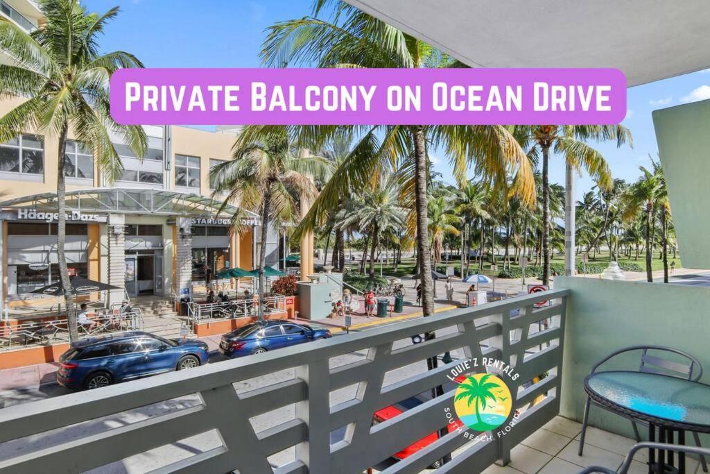 Balcony Chic Apt, W/2 Queenbeds, On Ocean Dr Beach Apartment Miami Beach Exterior photo